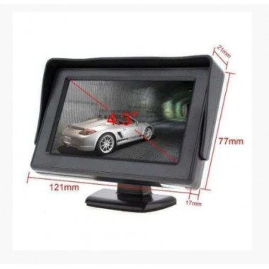 Автомонитор LCD 4.3 для двух камер 043 | монитор автомобильный для камеры заднего вида, дисплей
