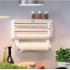 Кухонный тройной держатель Triple Paper Dispenser 3 в 1 для бумажных полотенец пищевой пленки и фольги Кухонный тройной держатель Triple Paper Dispenser 3 в 1 для бумажных полотенец пищевой пленки и фольги