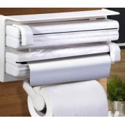 Кухонный тройной держатель Triple Paper Dispenser 3 в 1 для бумажных полотенец пищевой пленки и фольги
