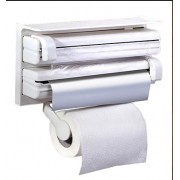 Кухонный тройной держатель Triple Paper Dispenser 3 в 1 для бумажных полотенец пищевой пленки и фольги