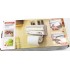 Кухонный тройной держатель Triple Paper Dispenser 3 в 1 для бумажных полотенец пищевой пленки и фольги Кухонный тройной держатель Triple Paper Dispenser 3 в 1 для бумажных полотенец пищевой пленки и фольги