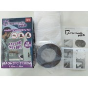 Антимоскитная сетка на окно MAGNETIC 150х180 см| Москитная сетка на окно с лентой для крепления NO9213