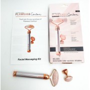 Электрический массажер ролик для лица 2 насадки вибромассажер Flawless Contour F337