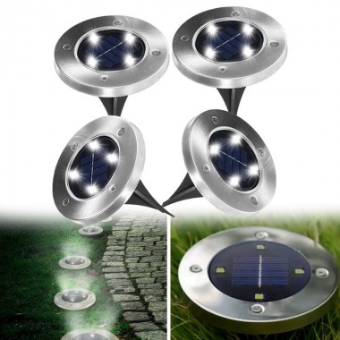 Уличный светильник на солнечной батарее Solar Disk 8led-dm8 – садовый фонарь