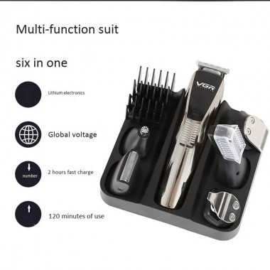 Беспроводная машинка для стрижки триммер 6 в 1 триммер VGR V-029