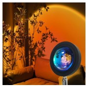 Проекционный светильник Sunset Lamp с эффектом заката, рассвета fm-23