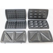 Мультимейкер Crownberg CB-1076 4в1 Гриль Сендвичница Вафельница Орешница