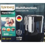 Миксер Rainberg 600W на 5 скоростей RB-2214 с подставкой