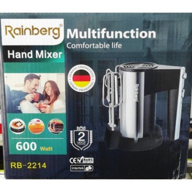 Миксер Rainberg 600W на 5 скоростей RB-2214 с подставкой