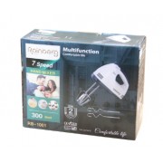 Миксер ручной Rainberg RB-1001 7 скоростей + насадки для теста