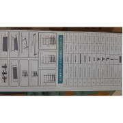 Универсальная вешалка для одежды New simple floor clothes rack size 60X29.5X151 см Черная