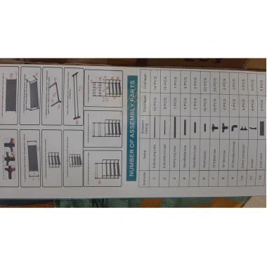Универсальная вешалка для одежды New simple floor clothes rack size 60X29.5X151 см Черная