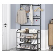 Универсальная вешалка для одежды New simple floor clothes rack size 60X29.5X151 см Черная