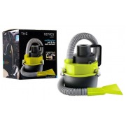 Автомобильный мощный пылесос для сухой и влажной уборки The Blac Series, 3 насадки