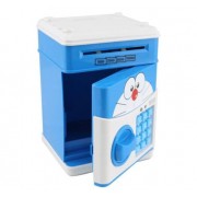 Детская копилка-сейф Кот Синий с кодовым замком и купюроприемником