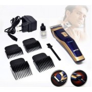 Беспроводная машинка для стрижки волос Gemei GM - 6005 Черно-золотая