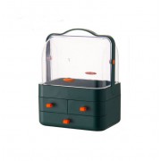 Настольный органайзер для косметики 4 секции большой зеленый YM206-2 Three Drawers Органайзер для косметики