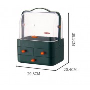 Настольный органайзер для косметики 4 секции большой зеленый YM206-2 Three Drawers Органайзер для косметики