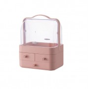 Настольный органайзер для косметики 4 секции большой розовый YM206-2 Three Drawers Органайзер для косметики