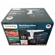 Мясорубка Rainberg RB-679 3000W Black 2в1 Электрическая Электро соковыжималка Электро мясорубка