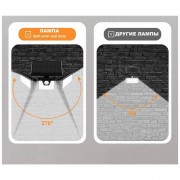 Уличный тройной светильник с датчиком движения на солнечной батарее FL-1725А / Прожектор с солнечной панелью