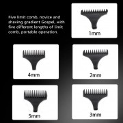 Аккумуляторная парикмахерская машинка для стрижки волос и бороды VGR V030 пятью насадками UKG