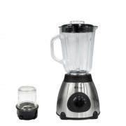 Блендер стационарный с чашей 1.5л + кофемолка 2в1 DOMOTEC 6609 MS три скорости, 1000 Вт Серебристый AVK