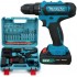 Шуруповерт Makita 331 DWE (24V, 5.0AH) с набором инструментов, запасной аккумулятор