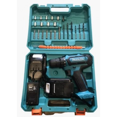 Шуруповерт Makita 331 DWE (24V, 5.0AH) с набором инструментов, запасной аккумулятор