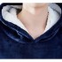 Толстовка плед с капюшоном Huggle Hoodie Синий Толстовка плед с капюшоном Huggle Hoodie Синий
