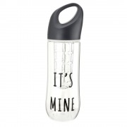 Ударопрочная бутылка для воды с удобным отсеком для ягод 800мл чёрный