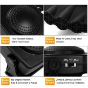 Автомобильный электрический обогреватель для стекла и салона в прикуриватель 12в