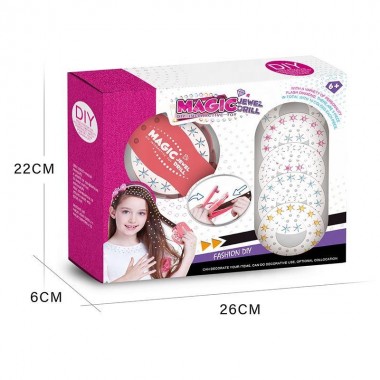 Magic Jewel Drill Diy Интерактивная прическа для девочек Красота Play Set Toy Braider Kits Make Up Girl