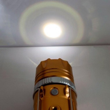 Кемпинговый фонарь на солнечной батарее GSH-9699 Золотой, лампа фонарь в палатку с аккумулятором