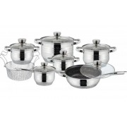 Набор посуды, кастрюль из нержавеющей стали из 12 предметов Banoo BN-5001