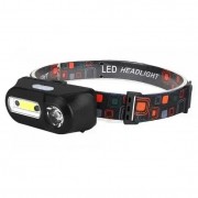 Налобный фонарь BL 1801A /1804A COB XPE + сенсор 18650 USB charge | Фонарик на голову аккумуляторный