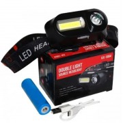 Налобный фонарь BL 1801A /1804A COB XPE + сенсор 18650 USB charge | Фонарик на голову аккумуляторный