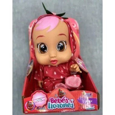 Интерактивный пупс Плачущий младенец Дотти Клубничка Cry Babies Dotty Красный