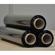 Стрейч пленка 17 мкм - 500 мм × 2.2 кг - черный / 220 м