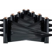 Стрейч пленка 17 мкм - 500 мм × 2.2 кг - черный / 220 м