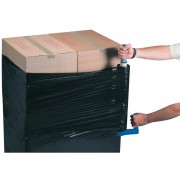 Стрейч пленка 17 мкм - 500 мм × 2.2 кг - черный / 220 м