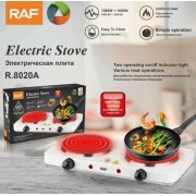 Плита двухконфорочная электрическая кухонная RAF-8020A настольная переносная электроплита дисковая
