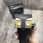 Машинка для стрижки волос Geemy проводная триммер с насадками Чёрно-красная (GM-807)