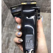 Машинка для стрижки волос Geemy проводная триммер с насадками Чёрно-красная (GM-807)