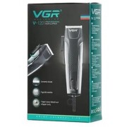 Профессиональная машинка для стрижки волос 8 насадок VGR V-120 Pro Черный + Ножницы