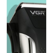 Профессиональная машинка для стрижки волос 8 насадок VGR V-120 Pro Черный + Ножницы