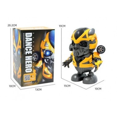 Интерактивный танцующий робот-игрушка Бамблби DANCING ROBOT Bumblebe желтый