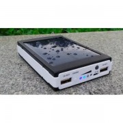 Портативная зарядка Power Bank Metal Led Solar 20000 mah mah Солнечная панель + Фонарь