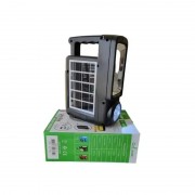 Фонарь-Power Bank-радио-блютуз (4000mAh) с солнечной панелью + лампочка 1 шт. CL830