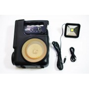 Фонарь-Power Bank-радио-блютуз (4000mAh) с солнечной панелью + лампочка 1 шт. CL830